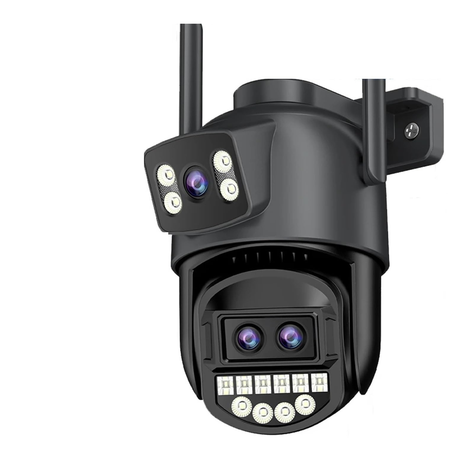 Oshpmbdlyfj Au Plug 12Mp 6K Ptz Wifi Camera 8X Digital Zoom Outdoor Dual Screens Wifi Surveillance Camera Night Vision Cctv Ip Security Camera(,12Mp 6K Camera)