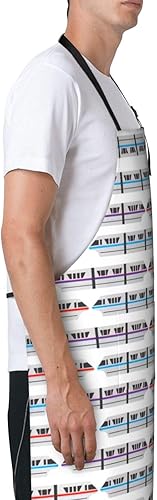 Miniatura 3 de Océano Imprimir Delantal Impermeable Ajustable Con 2 Bolsillos Para Cocinar Hornear BBQ Jardinería