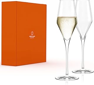 Stölzle Lausitz Champagner Gläser Quatrophil 2er-Set 290ml – Eleganter Champagnerkelch ideal für Sekt & Prosecco – Hochwertige Kristall Sektgläser aus deutscher Herstellung – Spülmaschinen- & Stoßfest
