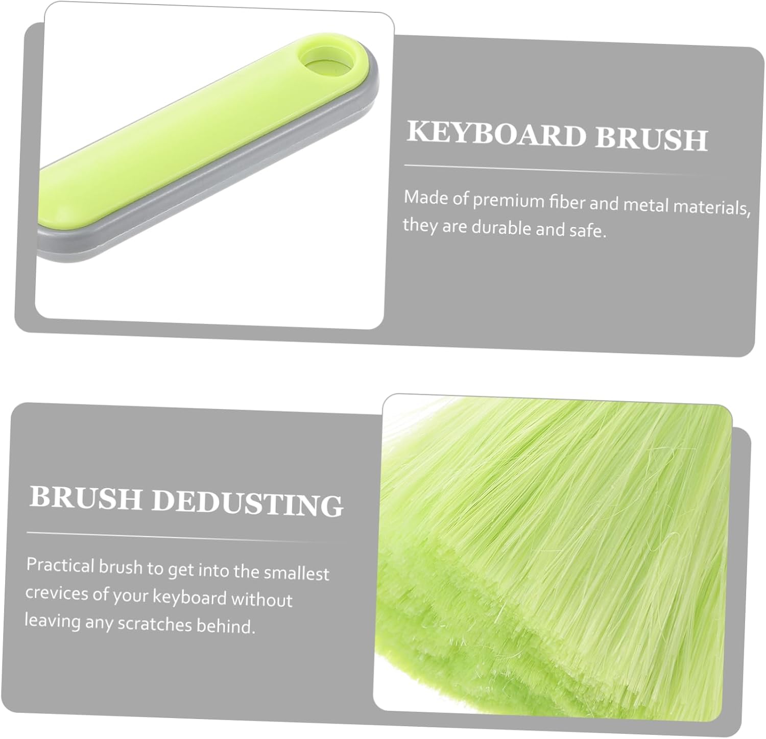 Didiseaon 2pcs Keyboard Cleaning Duster Lightweight Brush for Computer Home Office Use Dust Removal Tool for Keyboards Electronic Devices Spaces