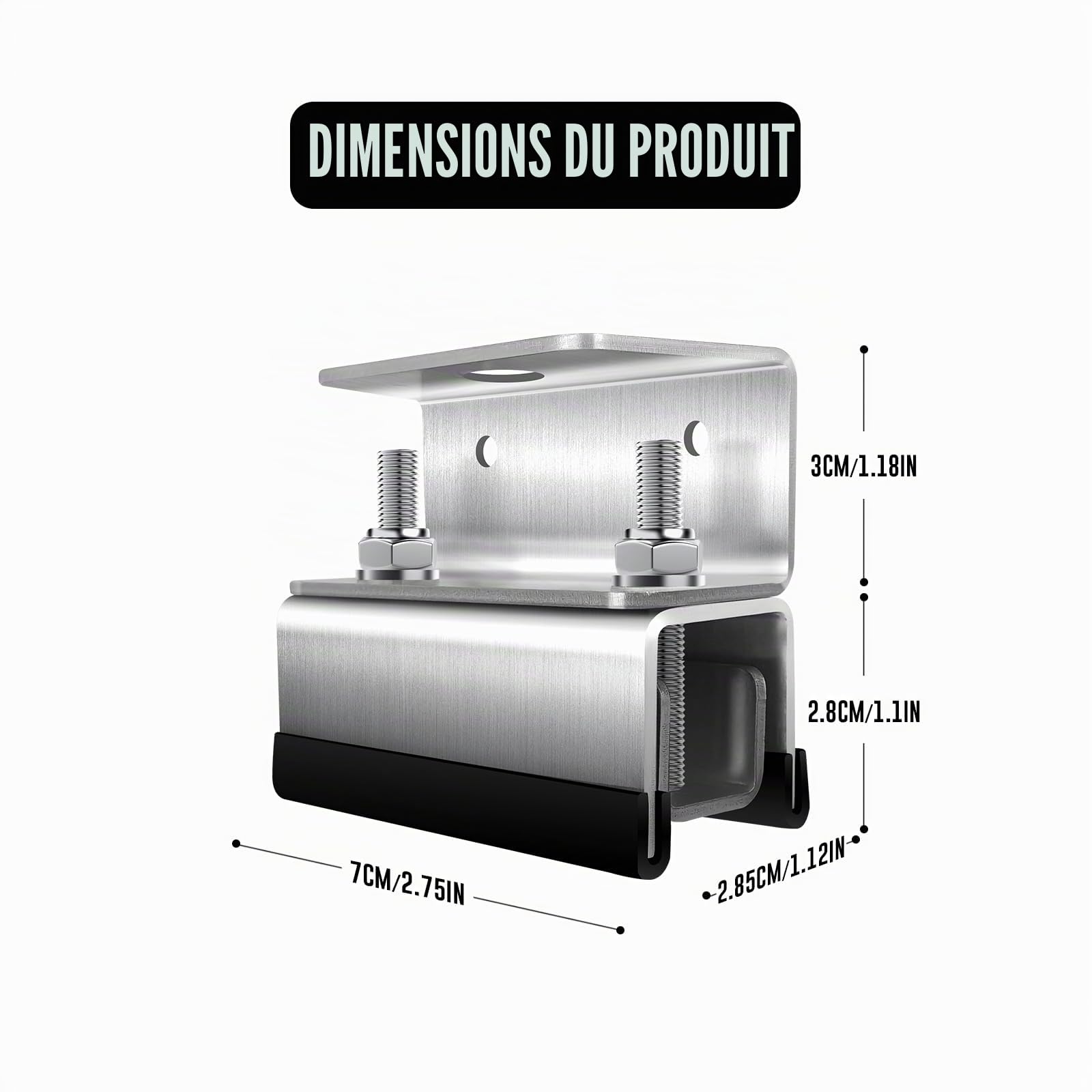 Kit de montage de toit en acier inoxydable 304 BSWAN pour van - Compatible avec RAM Promaster, Peugeot Boxer, Citroën Jumper et Fiat Ducato (6) - Rack de Toit