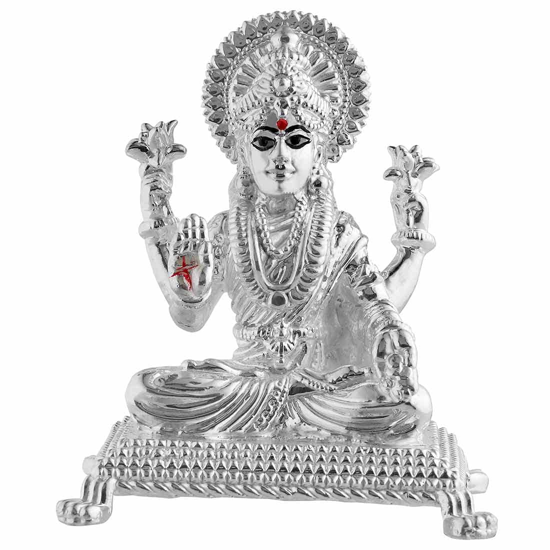 Buy PRD CARATCAFE Silver 999 Patla Laxmi Maa Statue, 50+ GMS Silver God