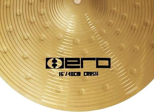 Miniatura 6 de Crash Platillos de 16 pulgadas Gold Hero Hammer Point Drum Practice Platillo para batería