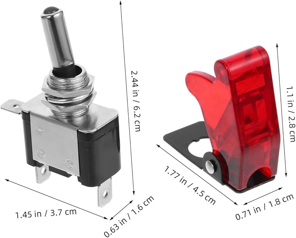 Amazon.co.jp: POPETPOP 車 改造 スイッチ トグル スイッチ カバー