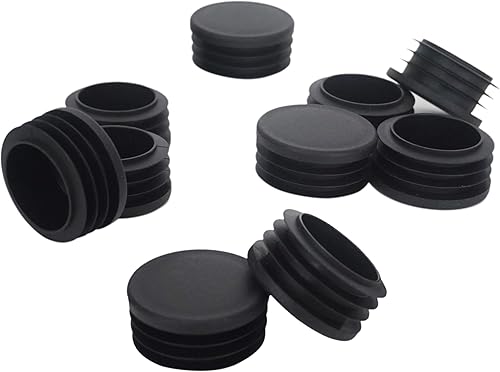 LoveDeal Tapa redonda de extremo de tubo de 1 pulgada (0.984 in), tapón de tubo de plástico antideslizante, tapas de patas de silla de muebles,