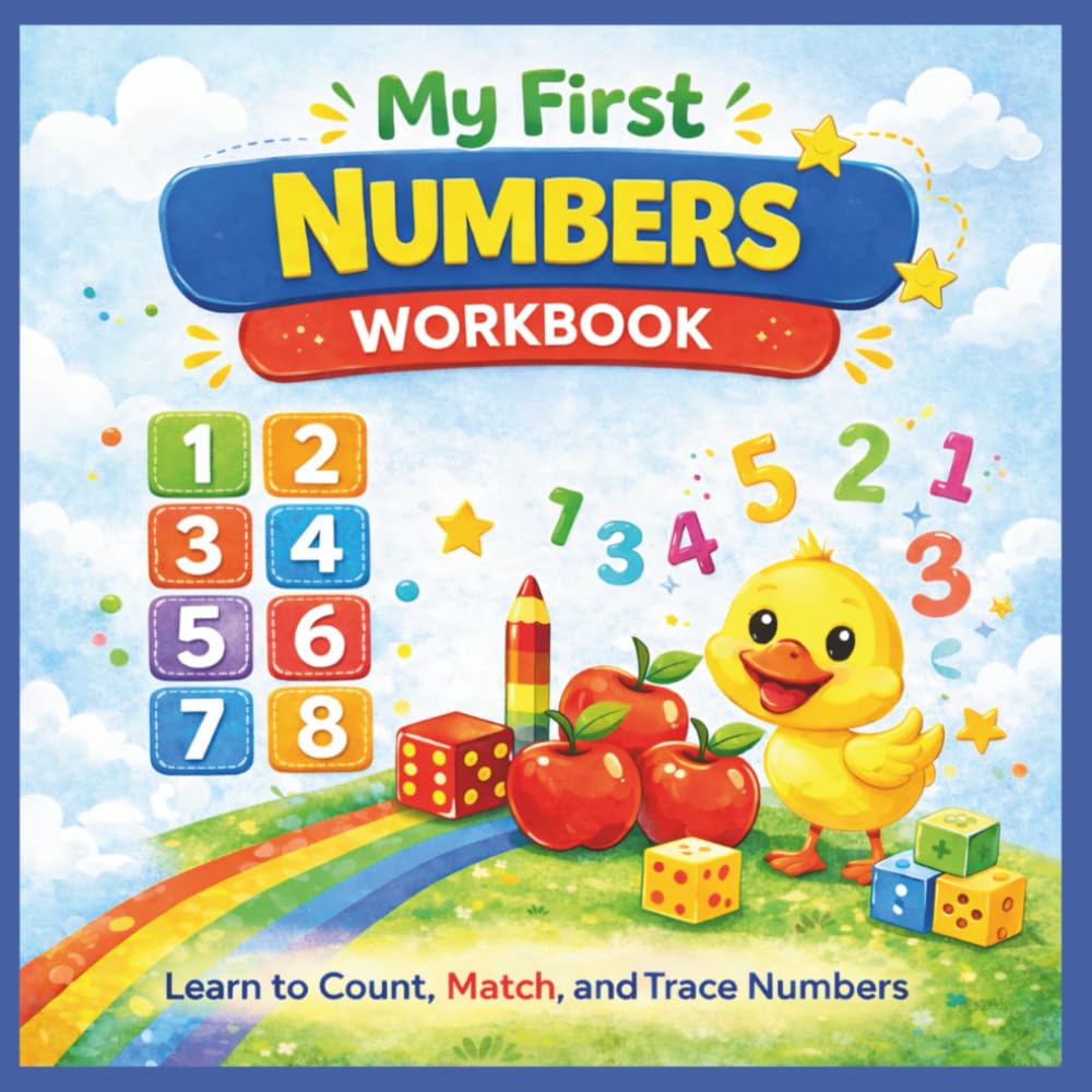 My First Numbers Workbook: Numbers 1–10, Counting, Tracing, and Early Math Practice for Preschool and Kindergarten (My First Learning Workbook Series)