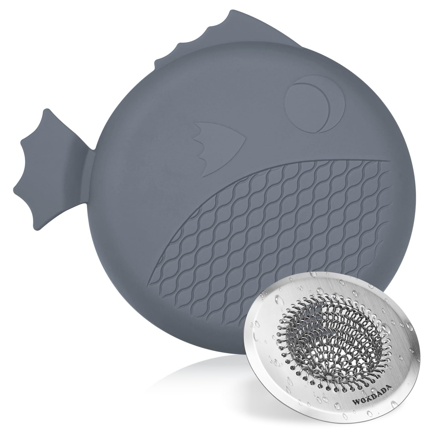 Reversible Sink Strainer & Stopper  Anti-Slip Flexible Kitchen Sink Strainer  Easy-Clean & Clog-Free Kitchen Sink Plug  304 Stainless Steel Sink Plug Replacement  3 in 1 Kitchen Sink Drain Strainer
