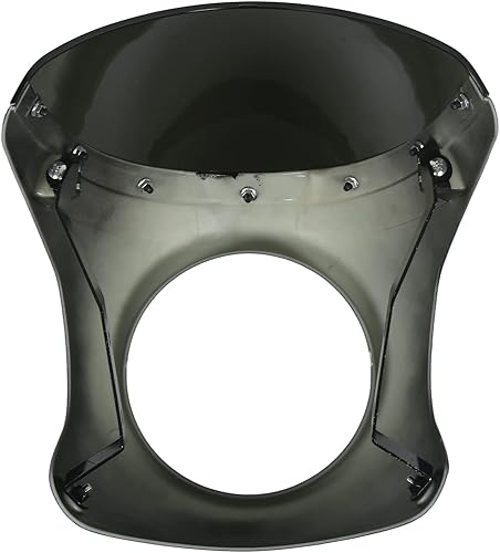 Miniatura 4 de Faro delantero de motocicleta de 7 pulgadas, parabrisas protector universal para la mayoría de las motocicletas Faro redondo negro mate negro