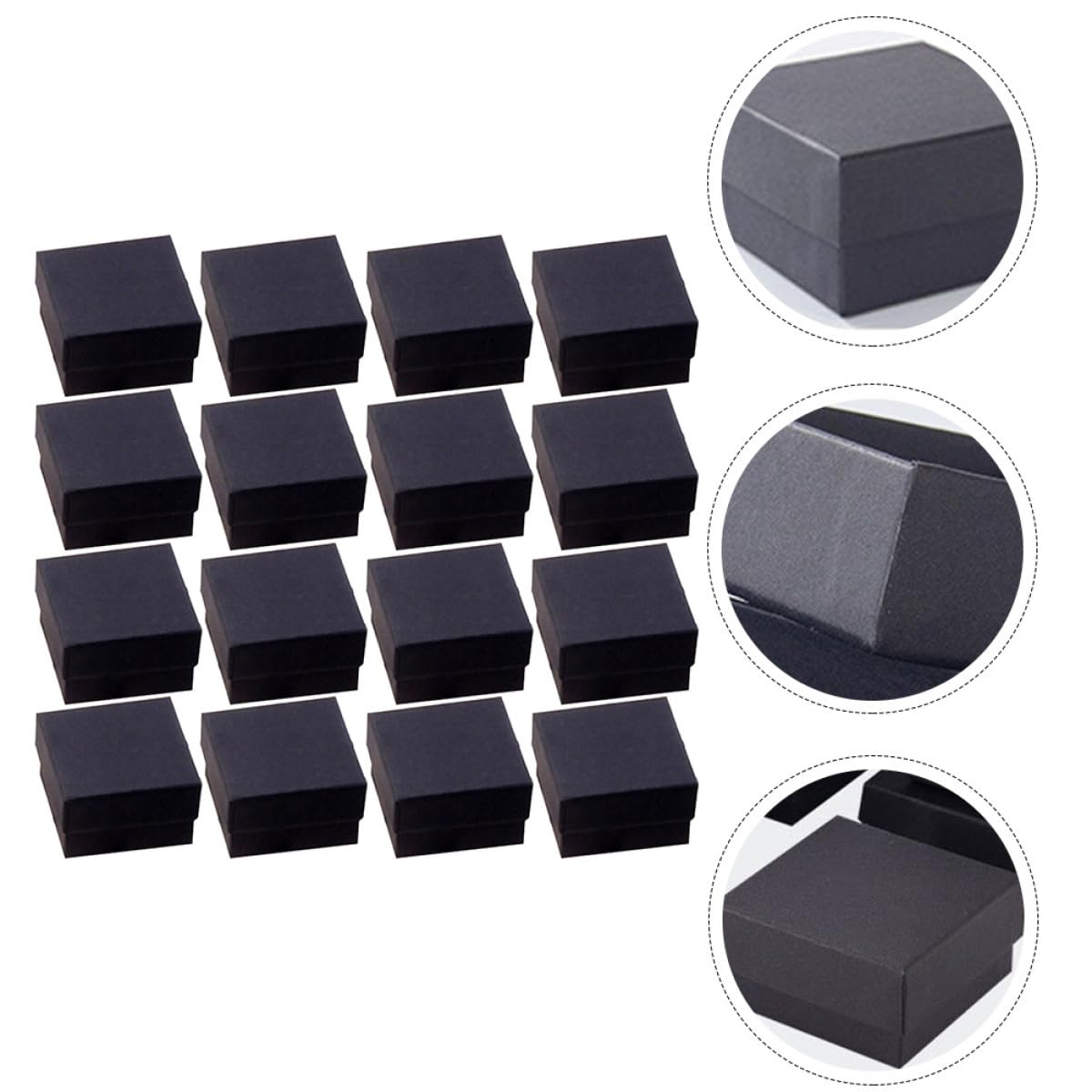 ibasenice Estuche de Cartón para Joyería 96 Piezas Espuma, Caja Organizadora para Anillos, Pulseras y Collares, Uso Recomendado para Embalaje y Presentación en Eventos