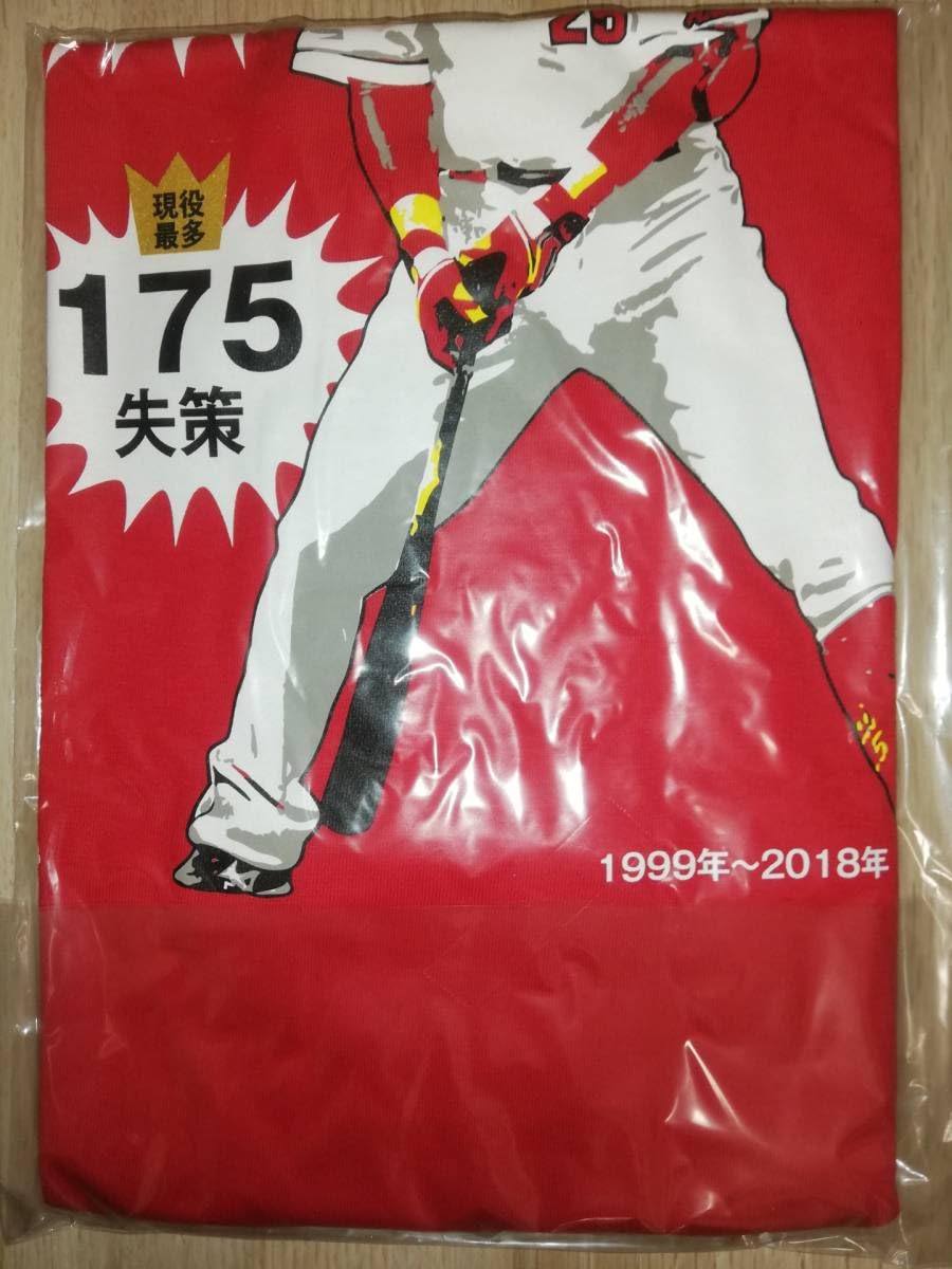 Amazon.co.jp: 広島東洋カープ 新井貴浩 栄光の新井 Tシャツ 赤 L