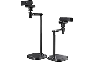 Extendable Tripod Camera Stand and WebCam Mount 1/4 Inch Screw Adapter for...
