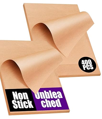 400PCS Unbleached Parchment Paper Sheets for Baking 12x16 Inches, Non-Stick
