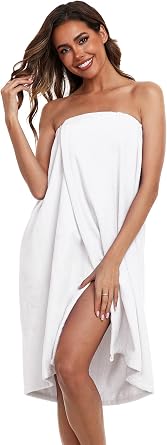 Super Shopping-zone Womens Towel Wraps Body Wrap Cotton Bath Shower Robes Towel Robes,Solid Color