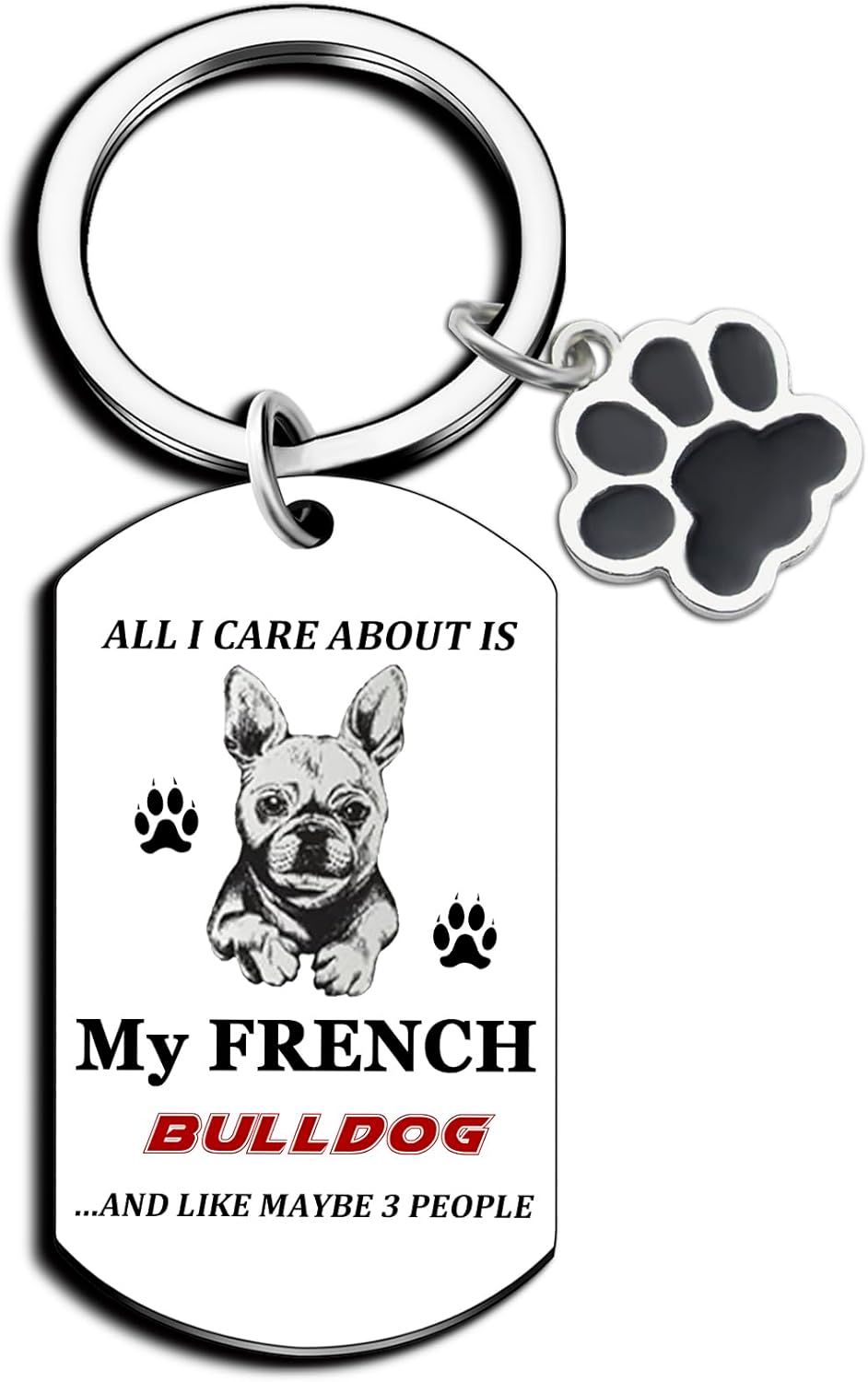 French Bulldog Gifts Frenchie Dog Accessories Frenchie Decor Dog Lovers Gifts for Women Mother's Day Gift Purse Charms for Handbags Funny Birthday Christmas Gift Key Chains Women Cute
