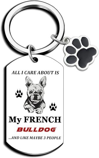 French Bulldog Gifts Frenchie Dog Accessories Frenchie Decor Dog Lovers Gifts for Women Mothers Day, Fathers Day, Birthday Gift for Bulldogs Owners Purse Charms for Handbags Christmas Gift