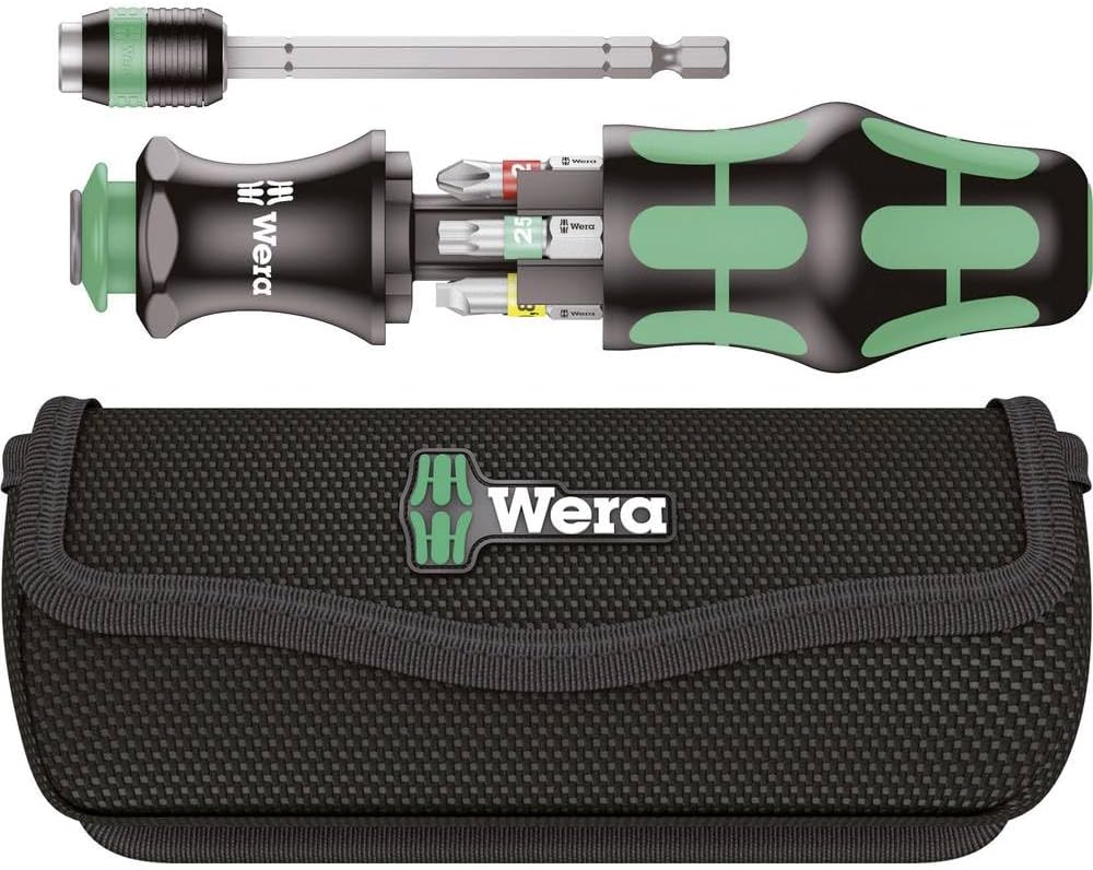 WERA Kraftform Kompakt 20 Tool Finder 1 with Pouch, 7 Pieces Set