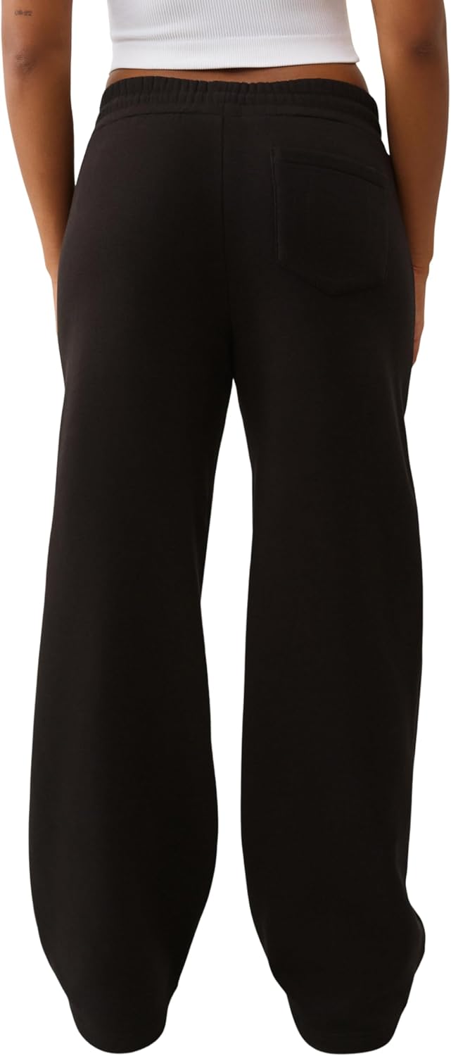 True Religion Women’s Crystal Wide Leg Sweatpants – Soft Cotton Blend, Flared Hem, Crystal Logo - Image 6