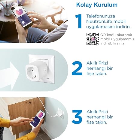 Neutron Wi-Fi 16 A Smart Single Current Protected Socket