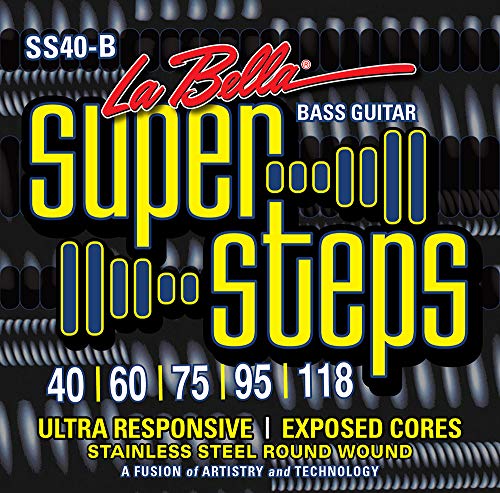 LA BELLA (���x��) 5���x�[�X�� SS40-B Super Steps 5-String Extra Light 40-118