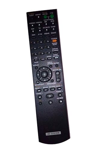 Mando a Distancia Reemplazado para Sony HTDDW8600 RMAAU024 STR-DH500 1-480-588-11 STRDH700 Home Theater Audio/Video Receptor AV System
