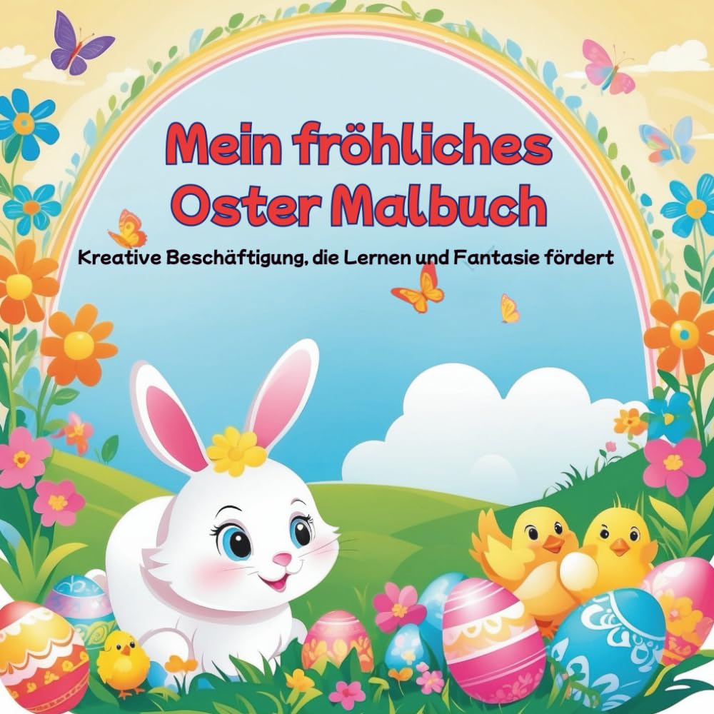 Mein großes Oster-Mal- & Alphabet-Buch: Spielerisch das Alphabet lernen mit fröhlichen Ostermotiven