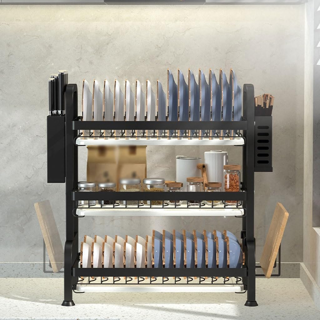 CHICKEN Pot and Pan Organizer Kitchen Storage Rack Condiment Storage Rack Bowl Basket Drain Rack Tableware Storage Organizer Rack Storage Rack Kitchen Organizers and Storage
