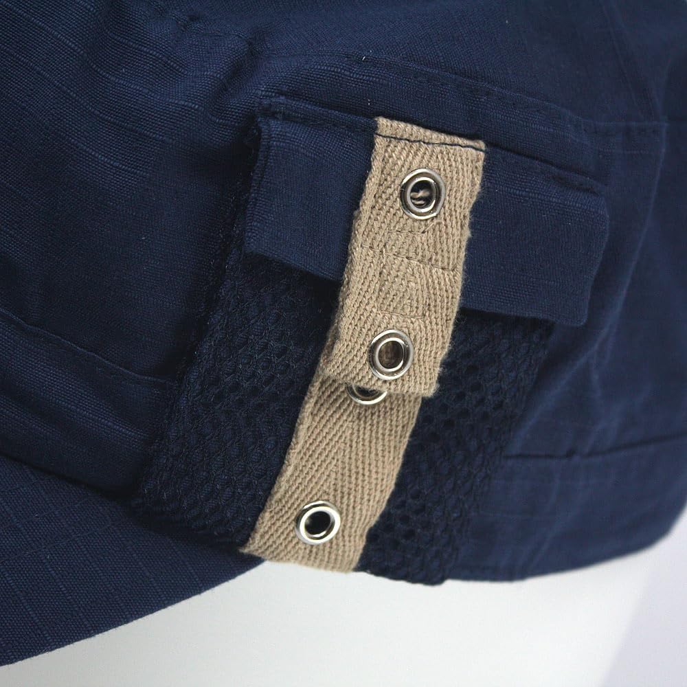 The Vintage Year Washed Cadet Cotton Twill Adjustable Military Radar Caps - Image 7