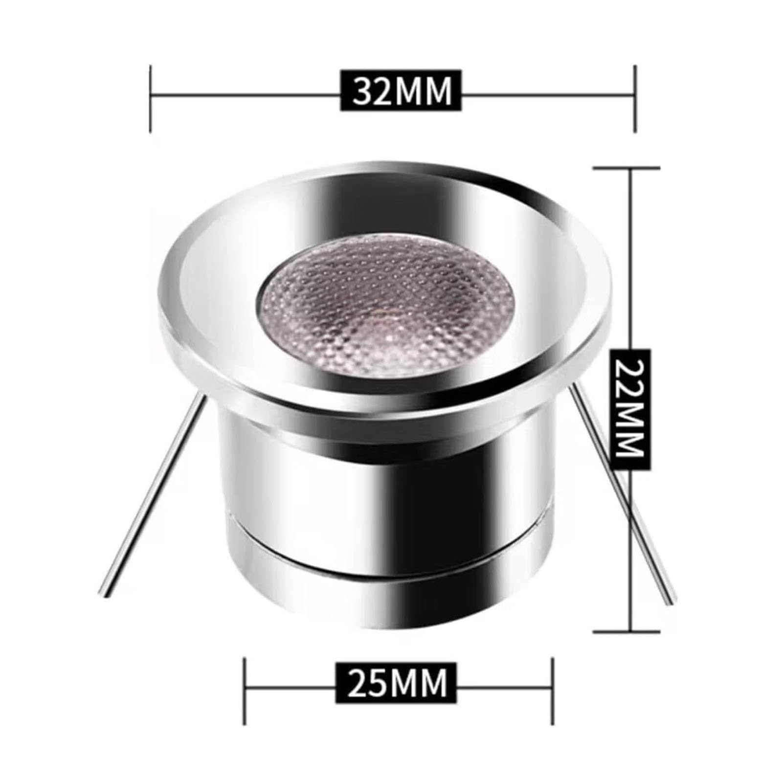 8 szt. Reflektor wpuszczany do gabloty, mini lampa sufitowa 12 V 1 W, ukryta ściana sufitowa do gablot i salonów(ciepły biały 3000k,A-DC12V)