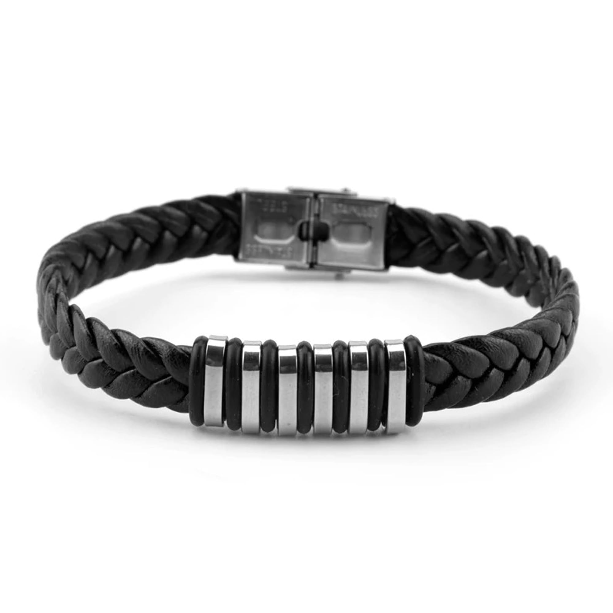 See full amazon price history chart for Fashion Frill Leather Bracelet For Men Stainless Steel Stylish Silver Bracelet For Men Boys Mens Jewellery Fashion Frill Leather Bracelet For Men Stainless Steel Stylish Silver Bracelet For Men Boys Mens Jewellery (B0CQ556FJ9) Amazon Price History, Amazon Price Tracker