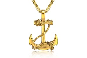 Anchor Pendant Nautical Pirate Necklace for Men - Legendary Seafaring Style