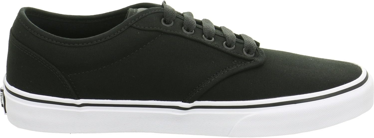Vans Women's Classic Slipon Sneaker 8 Black (Black/White)