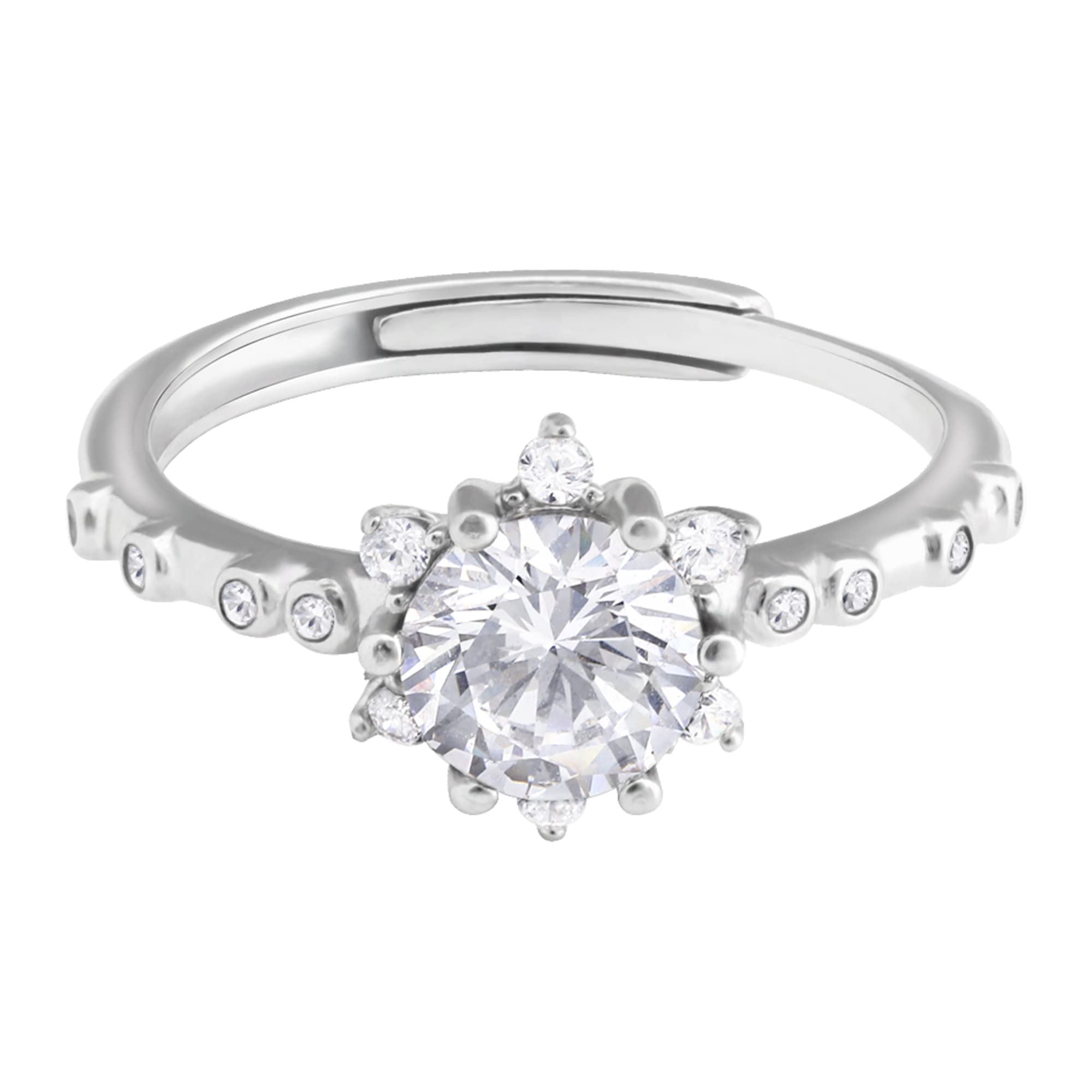 GIVA 925 Silver Zircon Flower Rennaissance Ring, Adjustable | Gifts for Women and Girls | With Certificate of Authenticity and 925 Stamp | 6 Month Warranty* (B0BBW8MRHT) Amazon Price History, Amazon Price Tracker