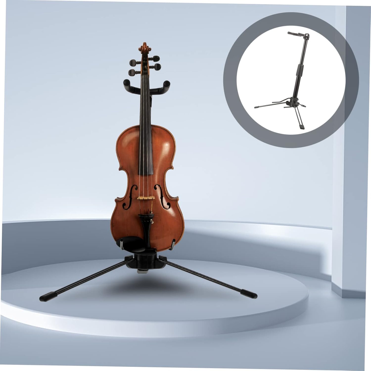 TOYANDONA Foldable Adjustable Metal Aerophone Stand for Wind Instruments Sturdy and Support Rack for Digital Wind Accessories and Storage