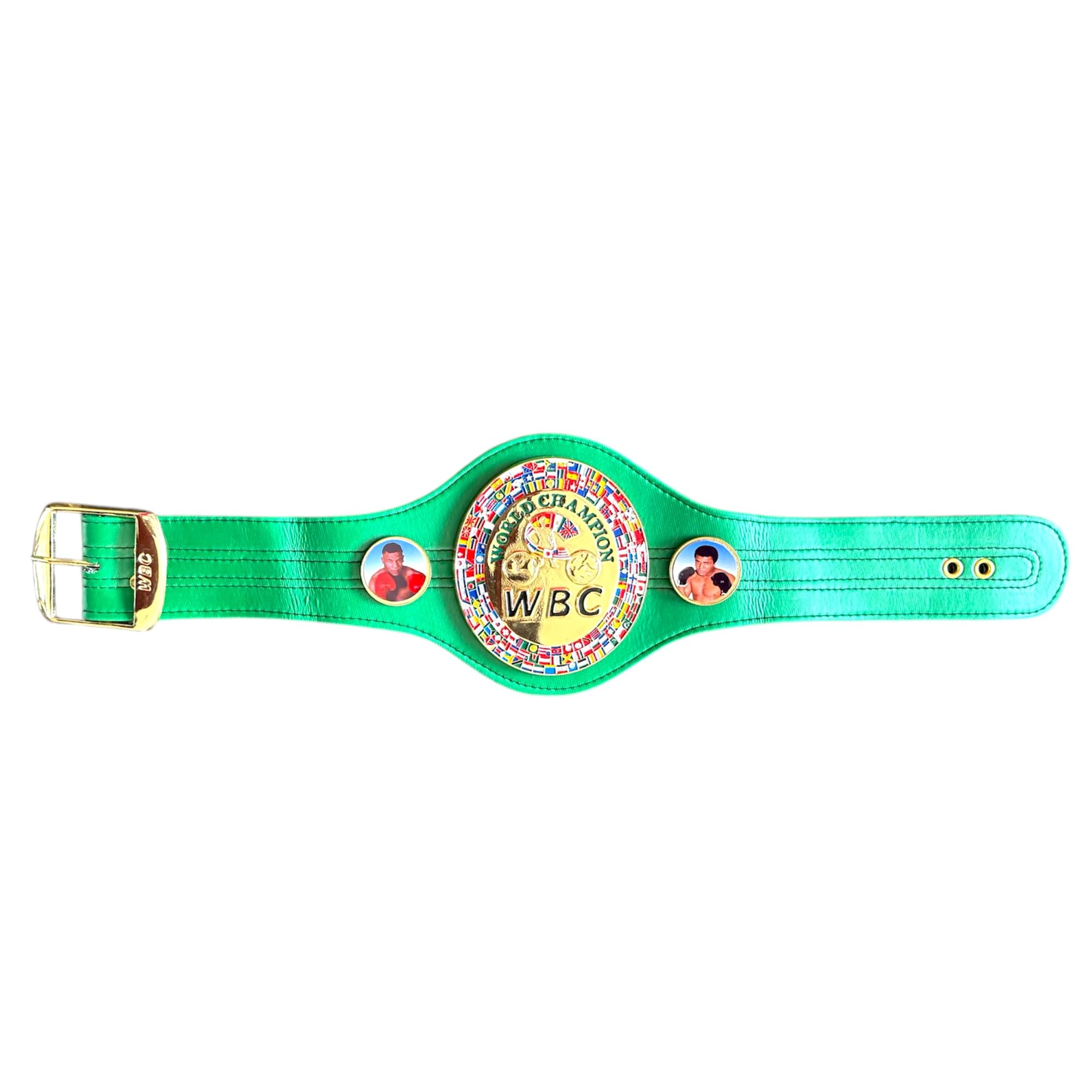 Cinturones de campeonato de boxeo para niños, WBC, WBA, IBF, WBO, IB, cinturón de cuero ajustable con placas de metal cromado pesado, cinturón de trofeo de campeón para niños, exhibición y