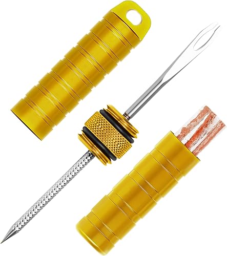 Miniatura 17 de BWSHLF Kit de reparación de neumáticos de bicicleta sin cámara para bicicletas de montaña y bicicletas de carretera, kit de tapones de neumáticos