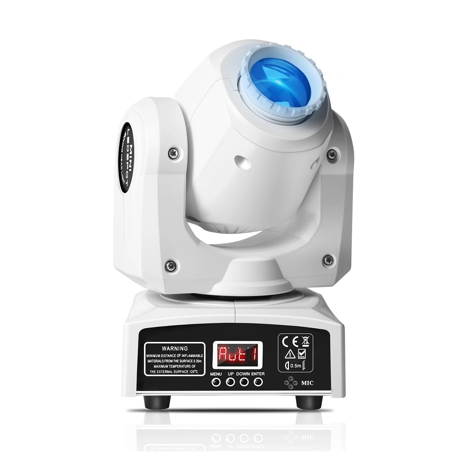 30W RGBW LED białe światło sceniczne 8Gobos 14 kolorów wiązki światła ruchoma głowica 512 9/11CH oświetlenie dla DJ-a na imprezę dyskotekową KTV Oświetlenie na imprezy