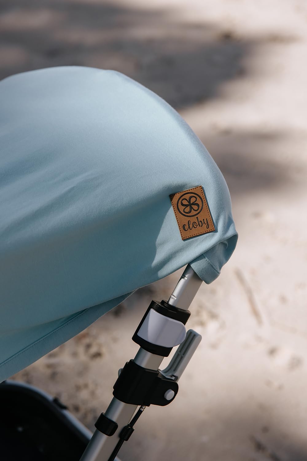Cloby CBY-UVB-SBL multifunktionale Babydecke mit UV-Schutz (UPF 50+) - Sea Blue/blau