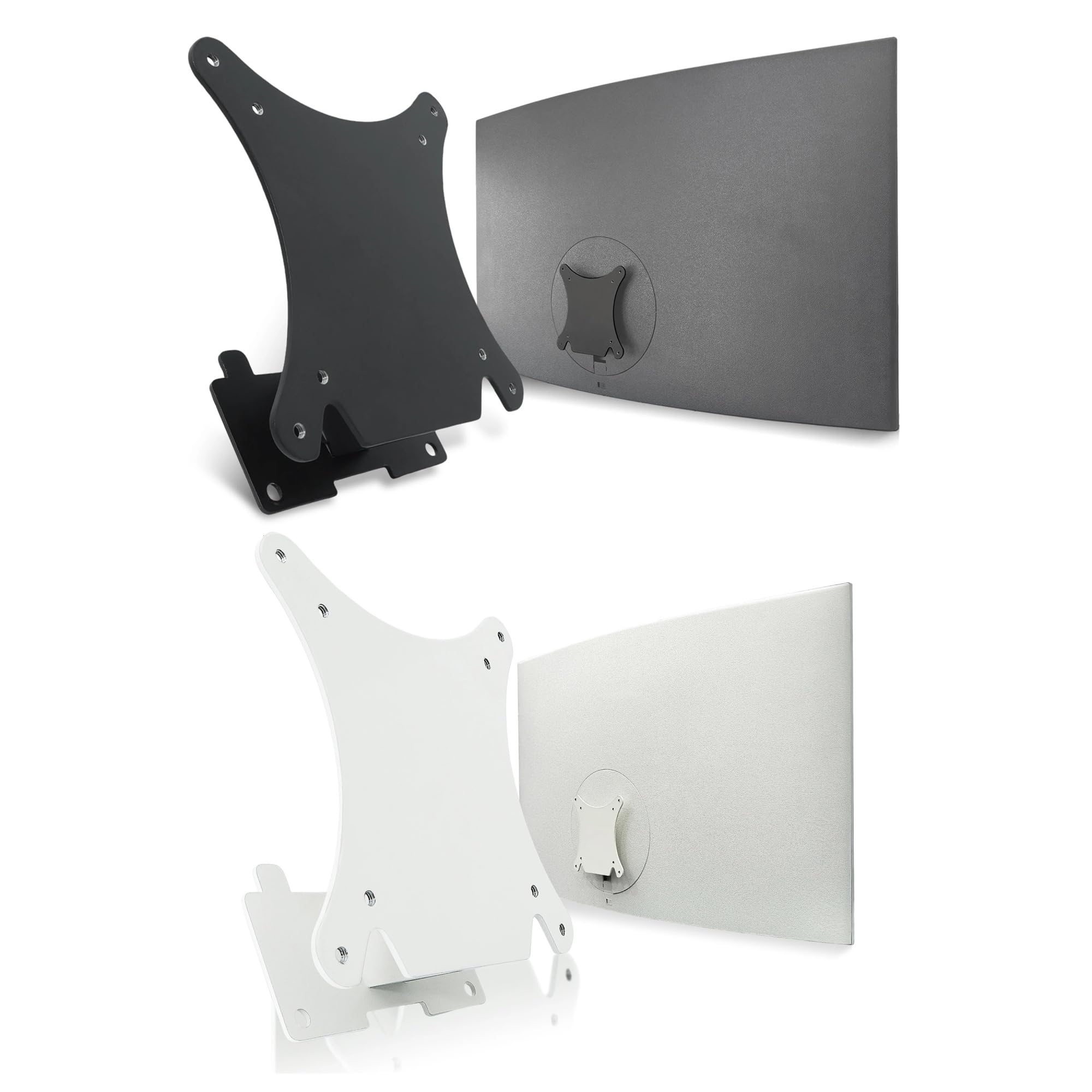 Soporte De Adaptadores VESA For Montaje En Pared, Compatible Con Samsung, Serie UR59 32" U32R59C U32R591C U32R590C UR59C UR590 Accesorios De Soporte For Monitor Curvo(White Wall mounted)