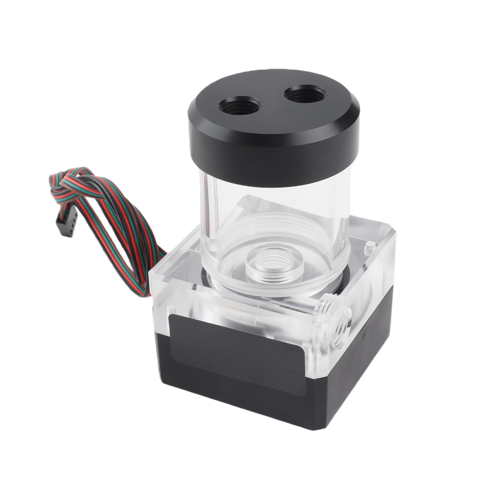 Bewinner Serbatoio Pompa Acqua Raffreddamento 550 L/h 10 W 12 V, Testa Pompa da 3,5 M Filettatura G1/4 Serbatoio Acqua Computer per di Raffreddamento a Liquido CPU, PC con Protezione IP54