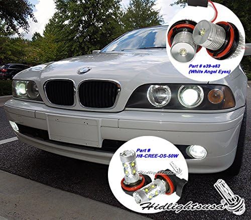 GP Xtreme Angel Eye Eyes LED Lights Bulbs Compatible for BMW E39 E60 E53 E63 E87