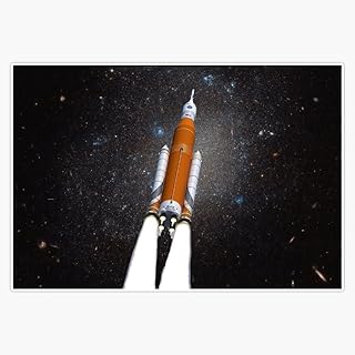 Magnet Space Launch System Galaxy Magnetic Bumper Sticker 5"