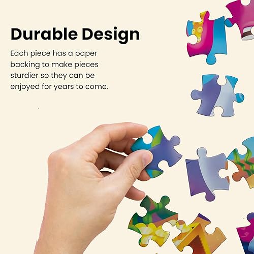 Miniatura 3 de MasterPieces Rompecabezas de 48 piezas para niños a partir de 48 años, animales del bosque con ojos salteados, juego educativo y divertido, idea de