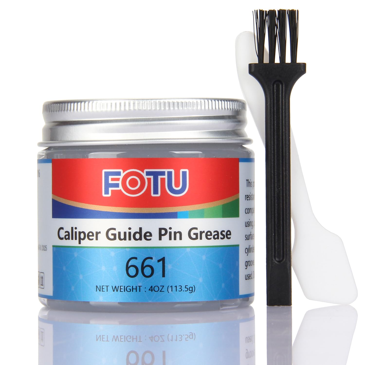 FOTU 661 High Temp Ceramic Brake Caliper Grease - Lubricant for Sliding PinPad, Anti-Seize &amp; Noise Reduction, Universal Fit for Most Vehicless