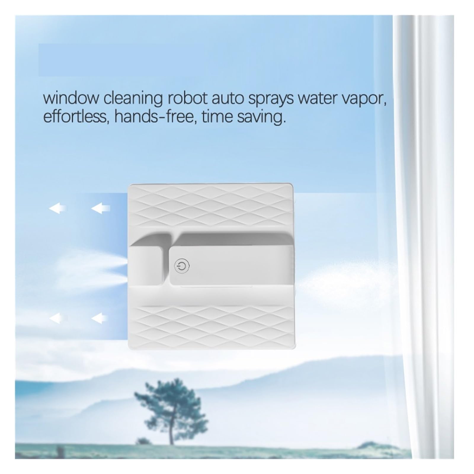 Robot Nettoyeur De Vitres Électrique À Pulvérisation d'eau, Essuie-Glace, Nettoyage Automatique, Machine À Laver, Application Intelligente, Télécommande Nettoyage en Profondeur (Size : RL4023 with AP