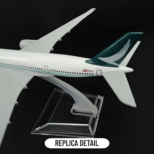 Miniatura 2 de 1400 Asia Cathay Pacific A350 Modelo de avión de simulación Modelo de avión Modelo de Aviación Modelo de Aviación Kits de aviones para colección y