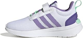 ADIDAS Racer TR21 C Sneaker, FTWR White/Violet Fusion/Pulse Mint, 13 UK