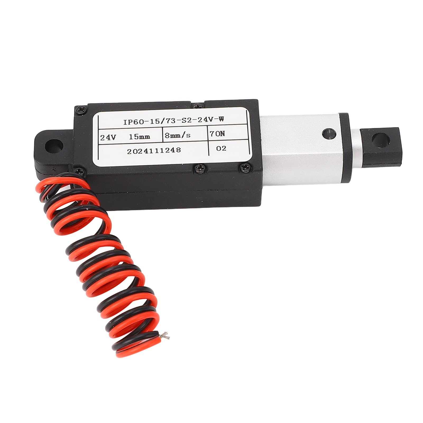 Actuador Lineal de 24 V, Movimiento de Carrera eléctrico, sofá, Aplicaciones versátiles, Compacto y liviano, Durabilidad para servos, Puertas de gabinetes, Pinzas robóticas.