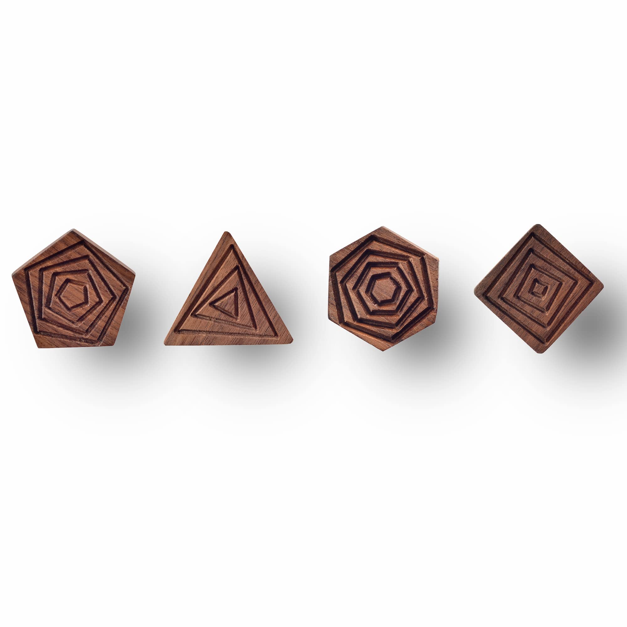 TERRIFI Wood Wall Hooks for Hanging, 4-Pack Decorative Coat Hooks Wall Mounted, All Natural Solid Wood Hooks, Full of Artistic Sense Wooden Hooks for Hanging Coats, Robe, Backpack, Hat, Bag, Scarf