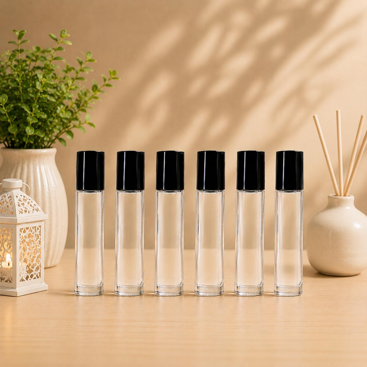 Empty 10ml Clear Glass Roller Ball for Miniature Gifts, Pack of 6 | roll on bottles, roller bottle for essential oils, perfume roller on, travel perfume bottle, lip gloss container-image-31