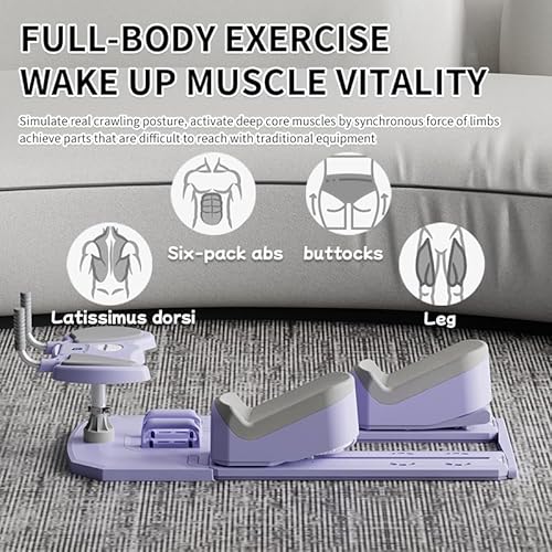 New Upgrade Crawler Machine, 6-in-1 Spine Twist Trainer & Pilates Reformer Board, Adjustable Crawling Training Machine with Timer, Compact Pilates at Home Kit for Core, Back & Leg Workout - Image 3